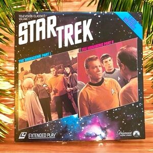 VINTAGE Star Trek LaserDisc - The Menagerie (Parts I & II) Paramount Home Video